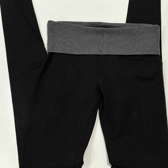VICTORIA’S SECRET Women’s Cotton Mid-Rise Fold Over Yoga Leggings - size XS - Picture 3 of 6